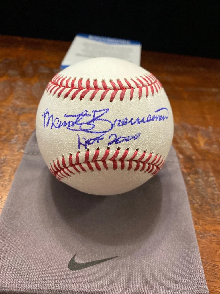 Marty Brennaman Signed Reds 150th Anniversary Baseball Beckett BAS Coa