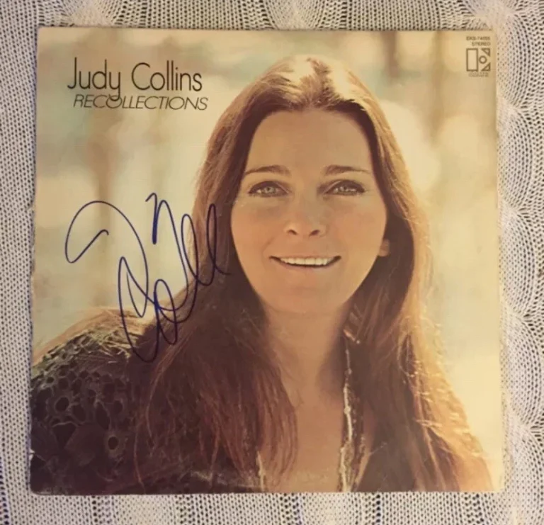 Judy Collins SIGNED Vinyl Record ALBUM Cover “Recollections”