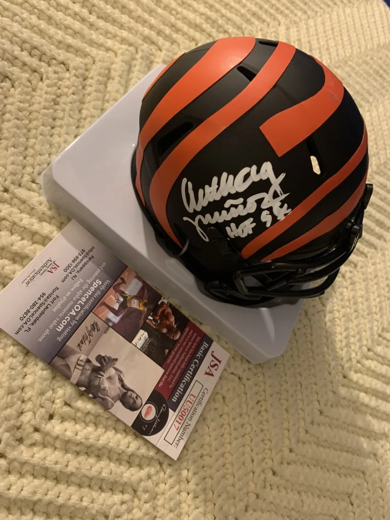 Anthony Munoz Bengals Signed Eclipse Mini Helmet Autograph JSA Authenticated COA