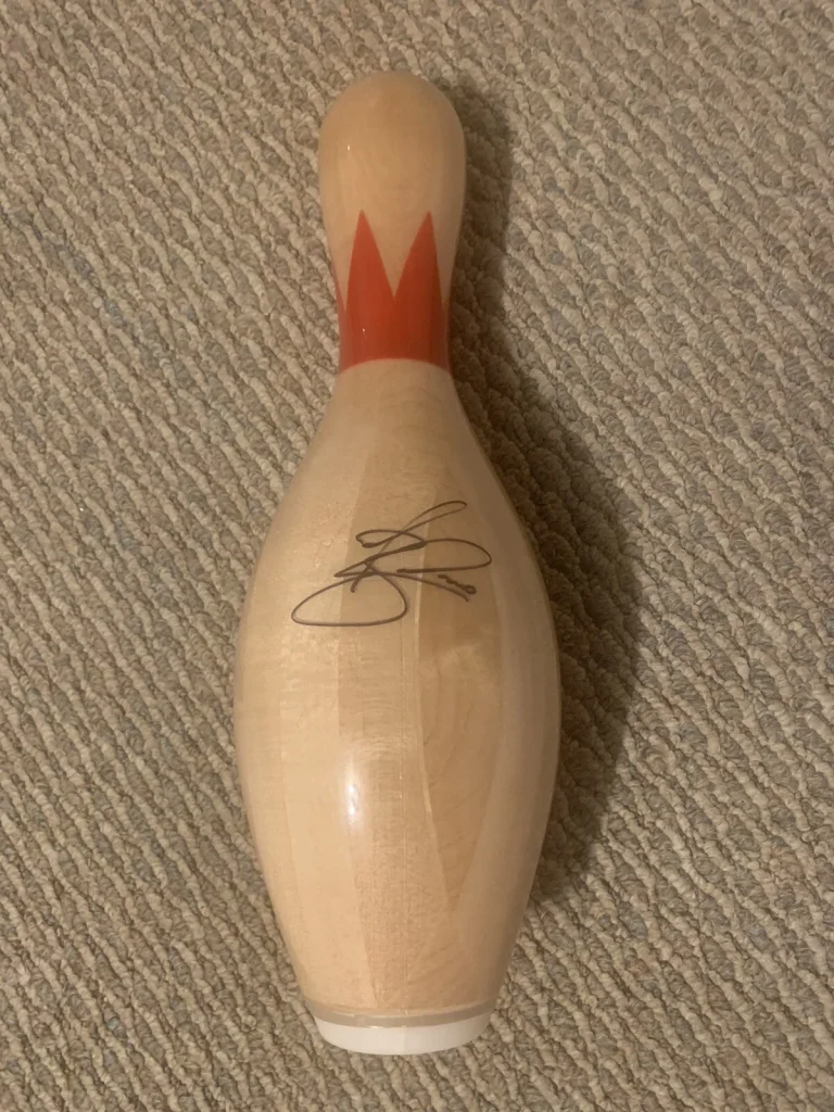 Jason Belmonte Brunswick PBA Signed Unused Bowling Pin Autographed Unique Belmo