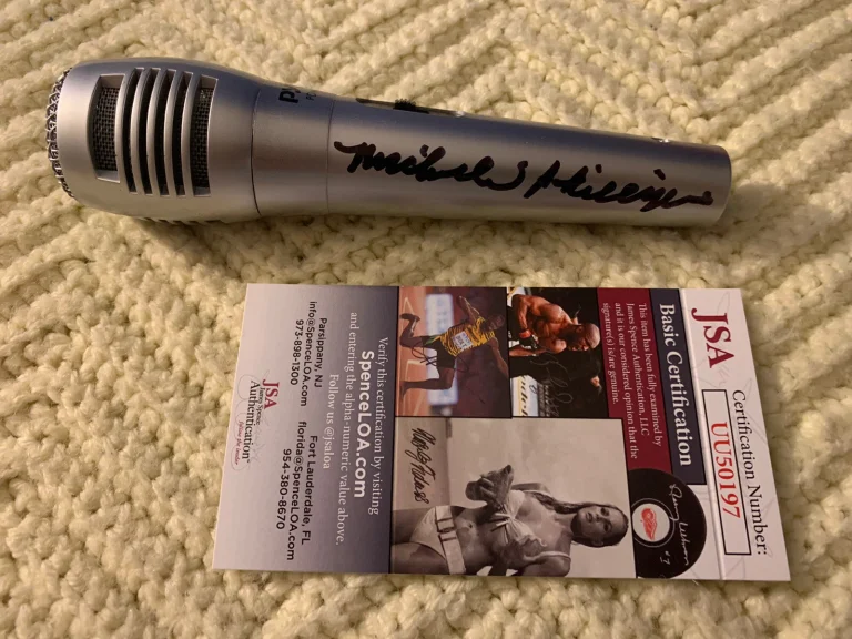 Michelle Phillips Signed Mic Microphone JSA Authentication COA Mamas & The Papas