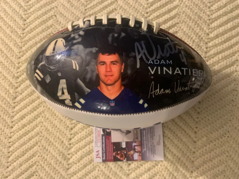 Adam Vinatieri Signed Nfl Football Indianapolis Colts JSA Authentication COA