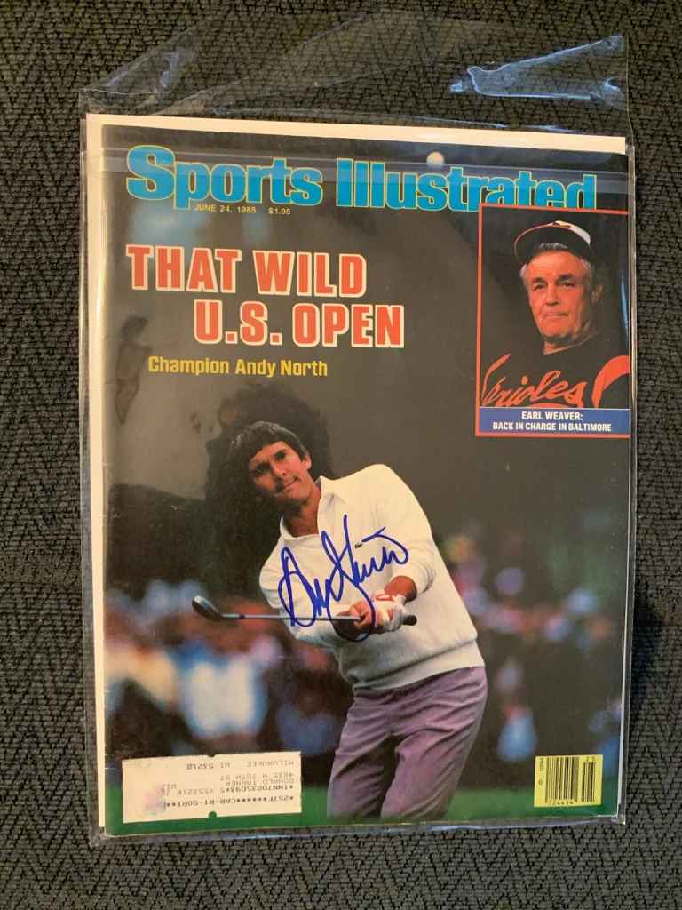Andy North Signed Sports Illustrated Magazine Autographed