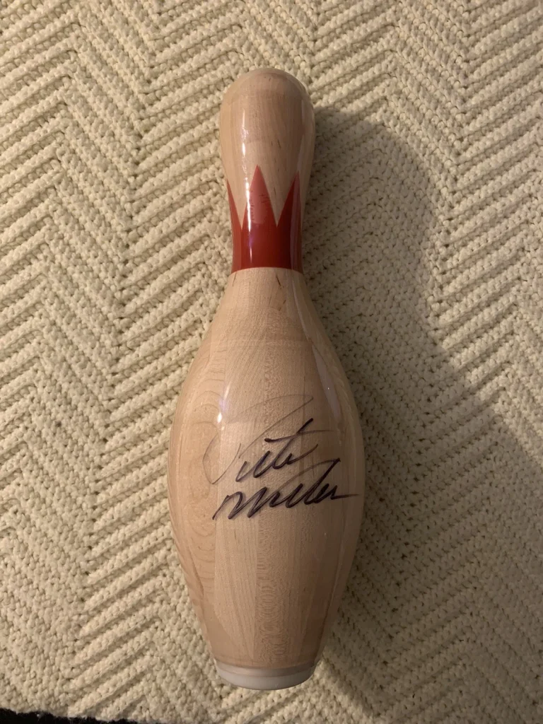 Pete Weber Brunswick PBA Signed Unused Bowling Pin Autographed Unique