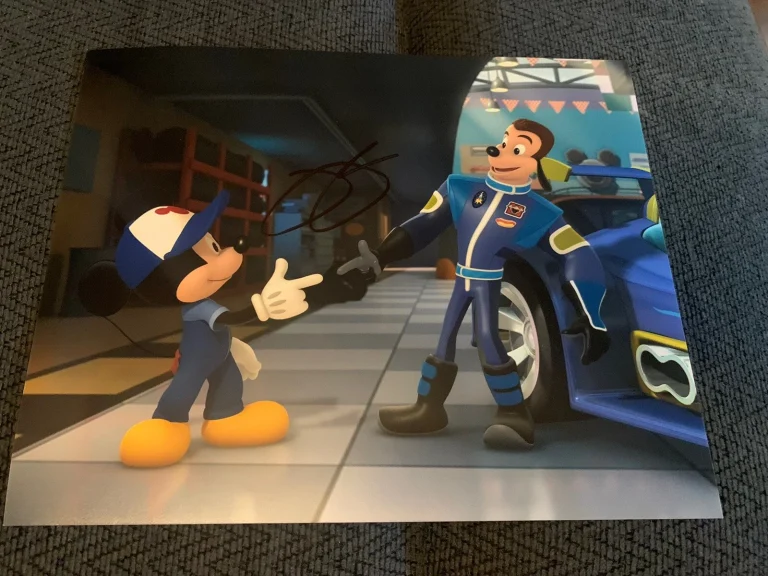Jimminy Jimmie Johnson Signed 8x10 Photo Mickey & The Roadster Racers Tv Show