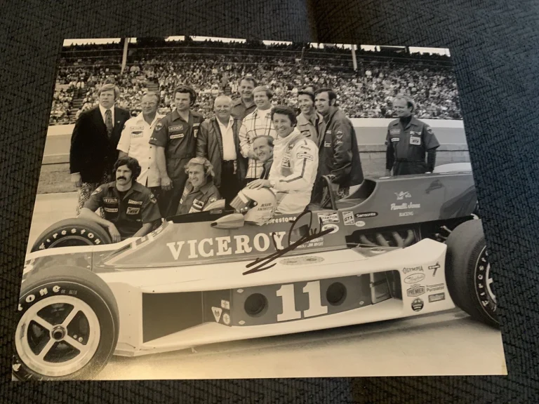 Mario Andretti Signed Indy 500 8 X 10 Car Photo Autographed Indianapolis