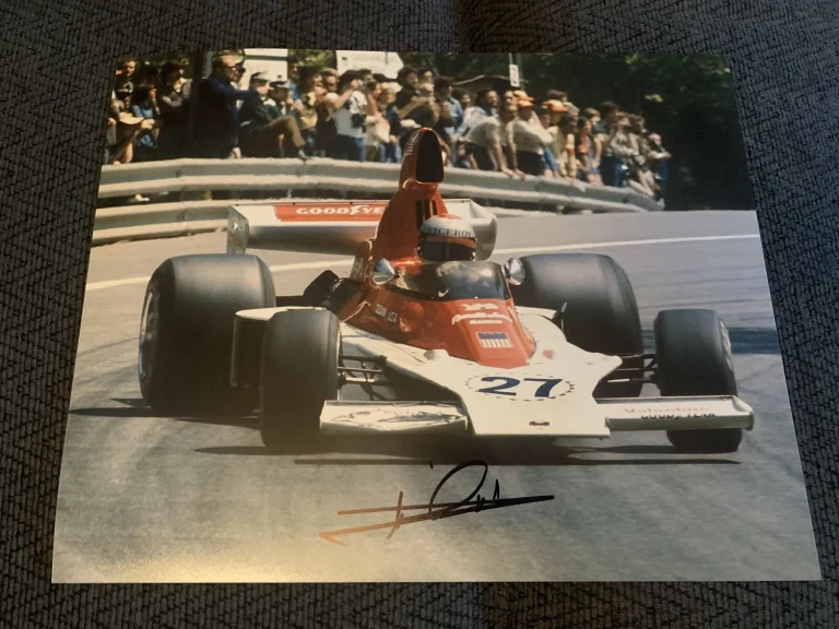 Mario Andretti Signed Indy 500 8 X 10 Car Photo Indianapolis Formula One F1