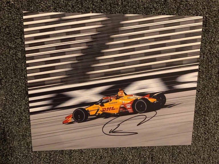 Romain Grosjean Indy 500 Signed 8 X 10 Photo Indianapolis Autographed