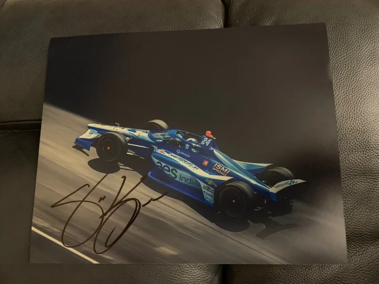 Sage Karam Signed Indy 500 8X 10 Car Photo Autographed Indianapolis