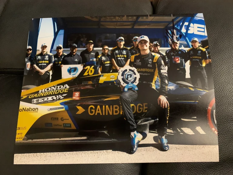 Colton Herta Indy 500 Signed 8 X 10 Photo Indianapolis Autographed