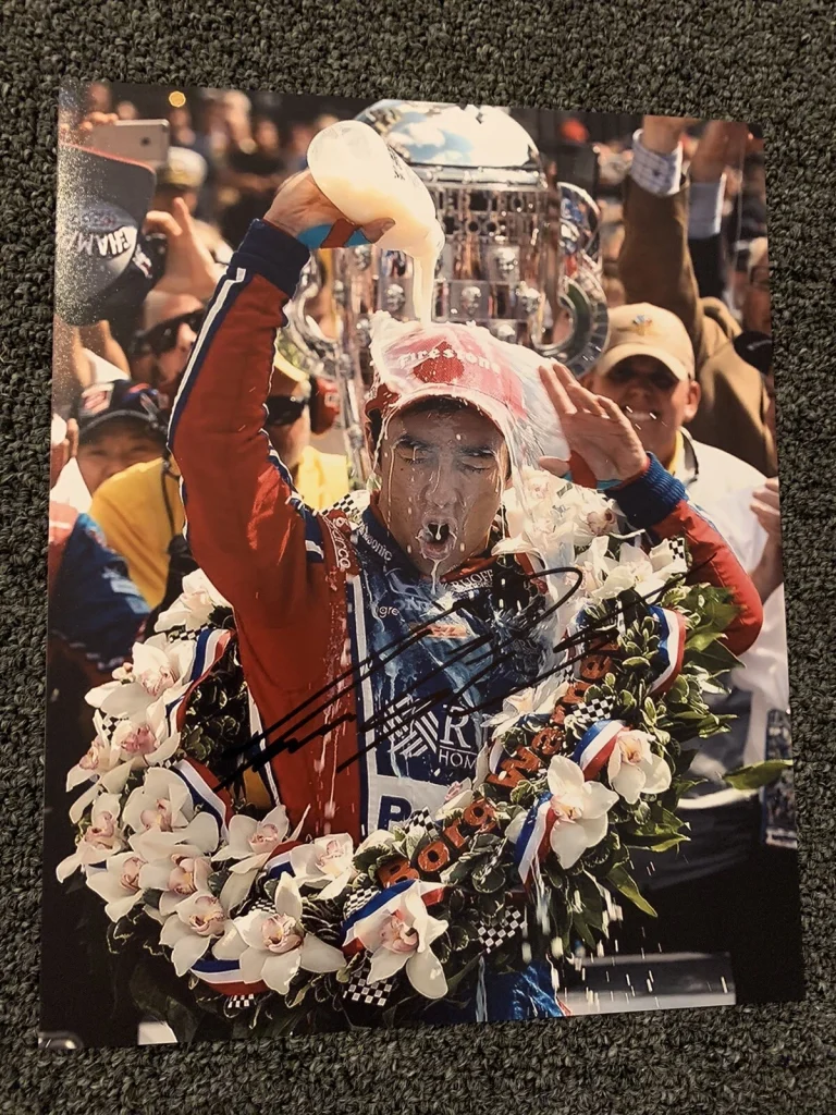 Takuma Sato Indy 500 Signed 8 X 10 Photo Indianapolis Autographed 2017 Winner