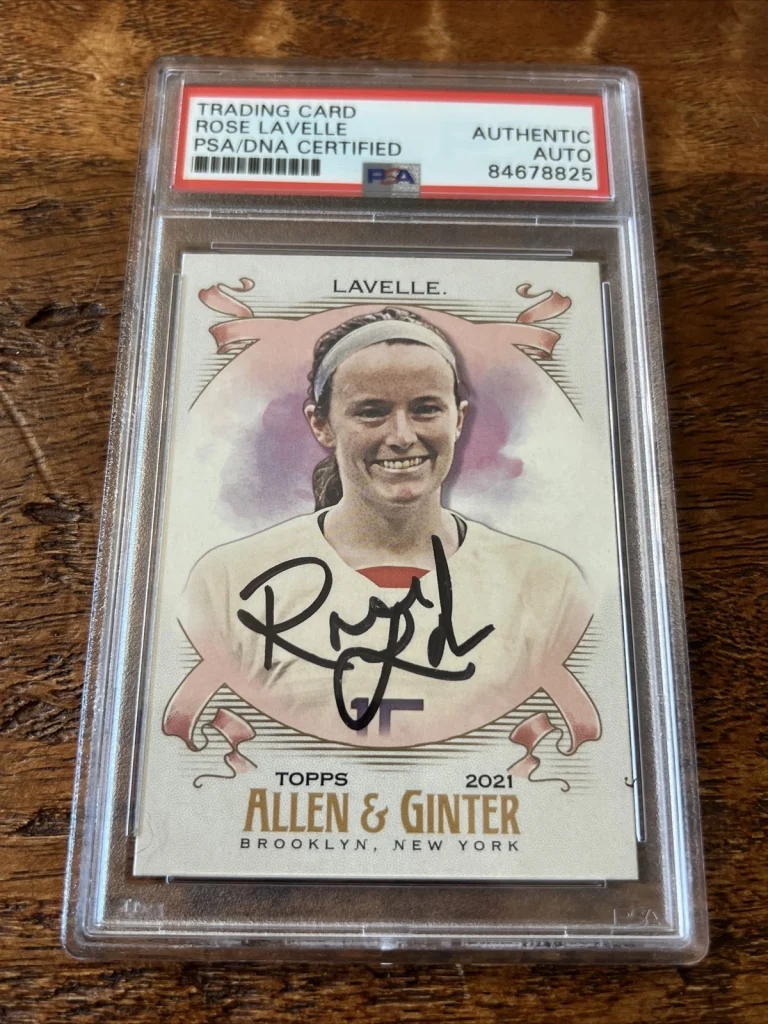 Rose Lavelle Signed Allen & Ginter Card Psa Dna Coa Slab Autographed USA Soccer