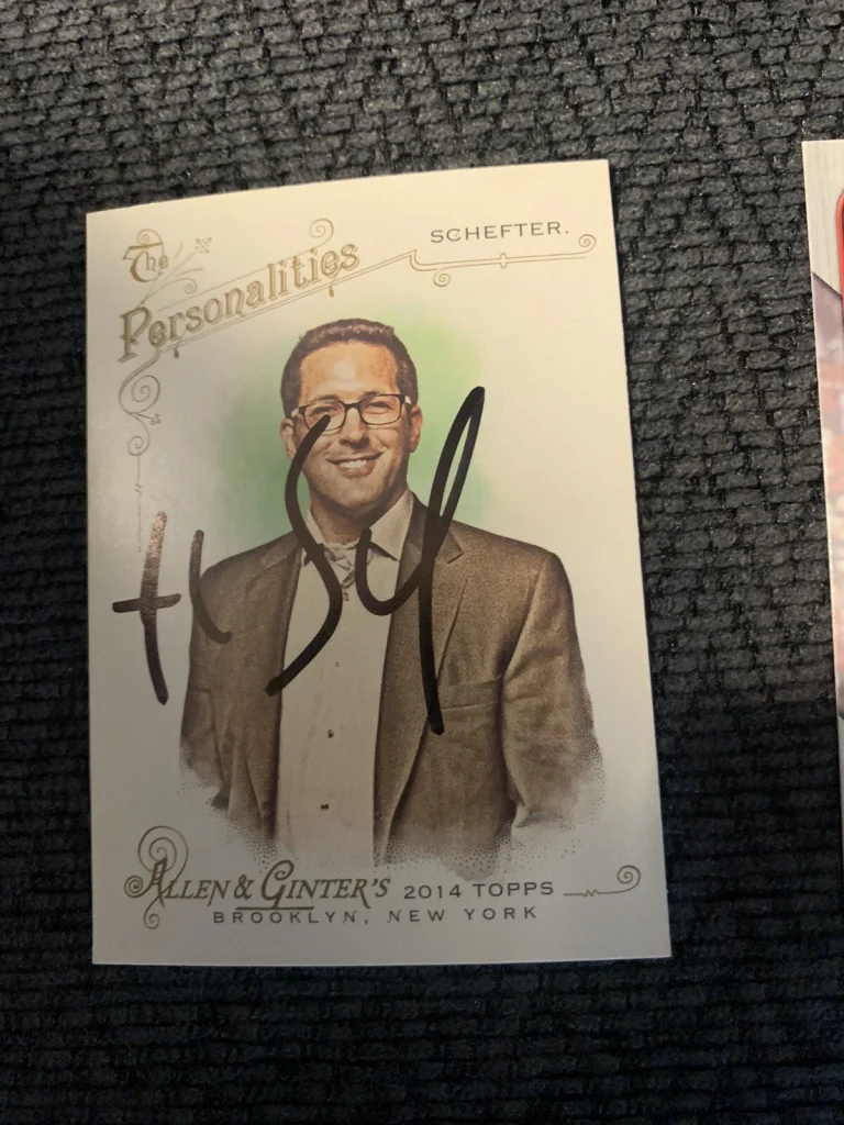 Adam Schefter Signed Trading Card Autographed Allen & Ginter