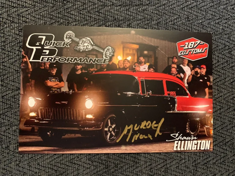 Street Outlaws Murder Nova Signed Promo Card 2022 PRI Autograph Shawn Ellington