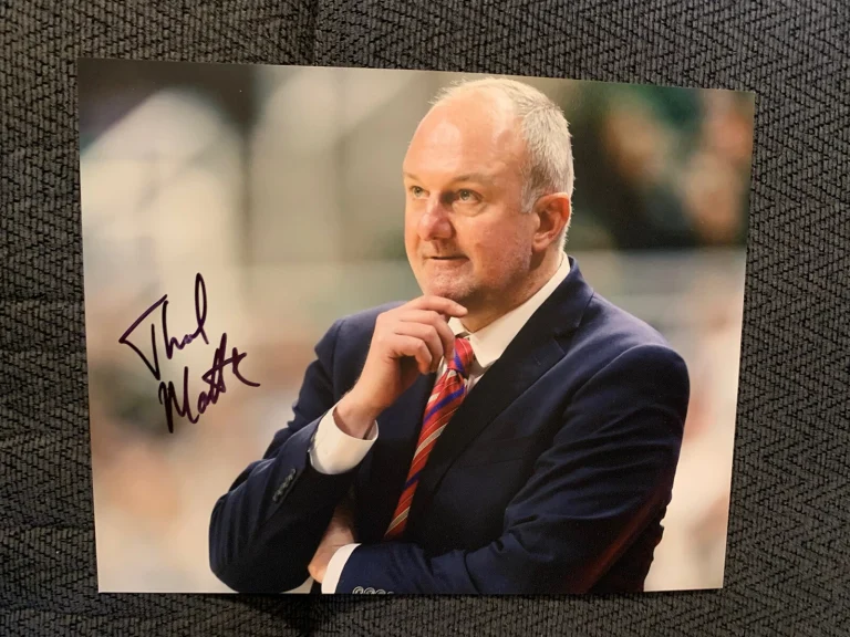 Coach Thad Matta Signed 8x10 Photo NCAA Basketball Butler Bulldogs