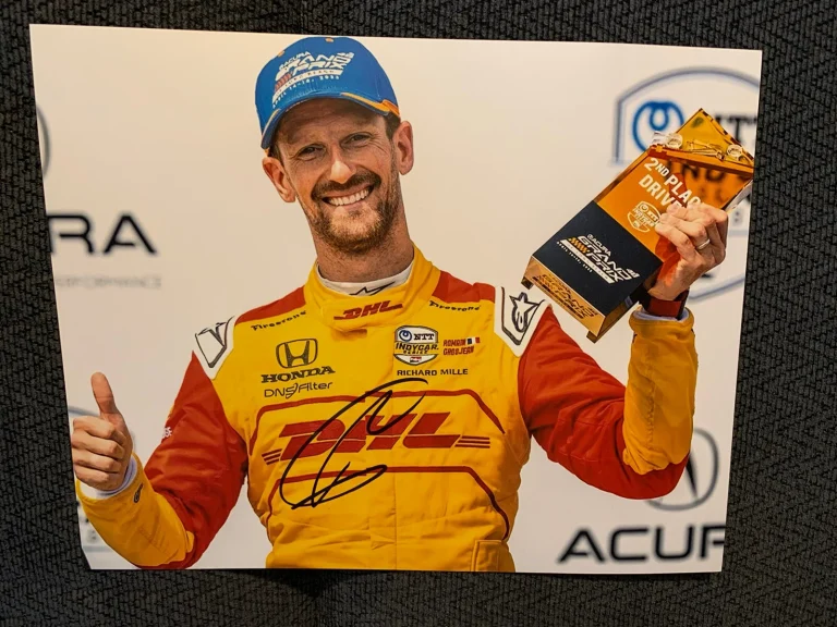 Romain Grosjean Indy 500 Signed 8 X 10 Photo Indianapolis Autographed