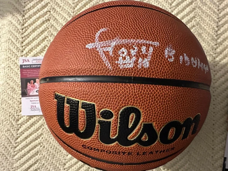 Flory Bidunga Signed Basketball 29.5 Louisville Cardinals JSA Authentication COA