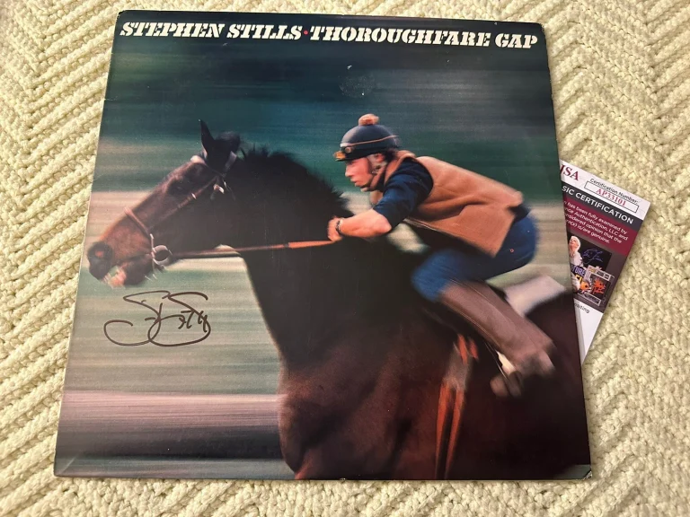 Stephen Stills SIGNED Thoroughfare Gap Vinyl Record ALBUM JSA Authenticated COA