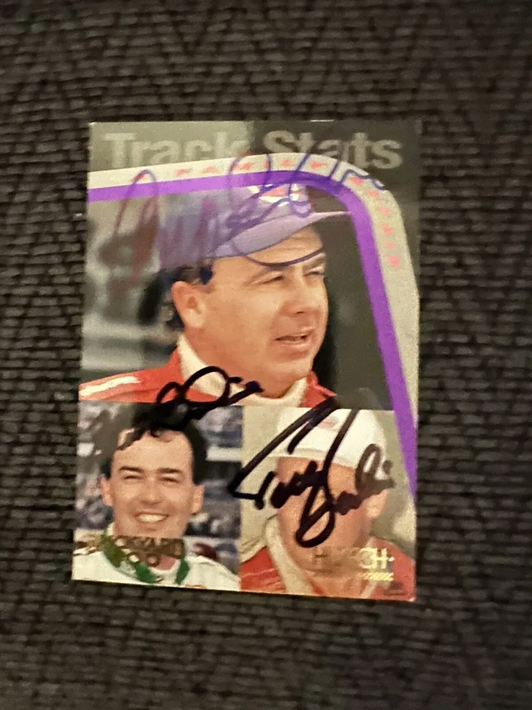 Brett Geoff & Todd Bodine signed Trading Card Autographed Brickyard 400 Brothers