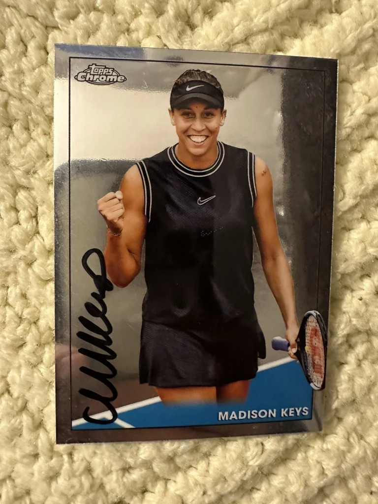 Madison Keys Signed Trading Card Autographed Tennis Legend