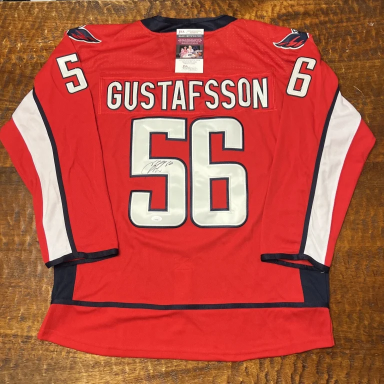 Erik Gustafsson Signed Washington Capitals Jersey JSA Coa Autographed