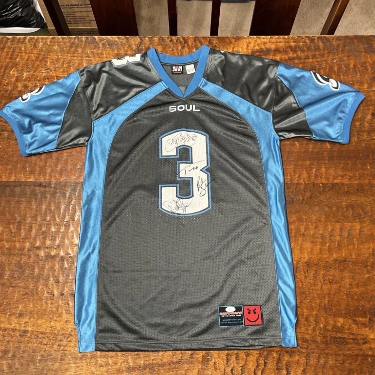 Bon Jovi Full Band Signed Philadelphia Soul Jersey JSA Coa Richie Sambora Torres