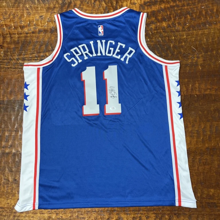 Jaden Springer Signed Philadelphia 76ers Jersey PSA DNA  Autographed