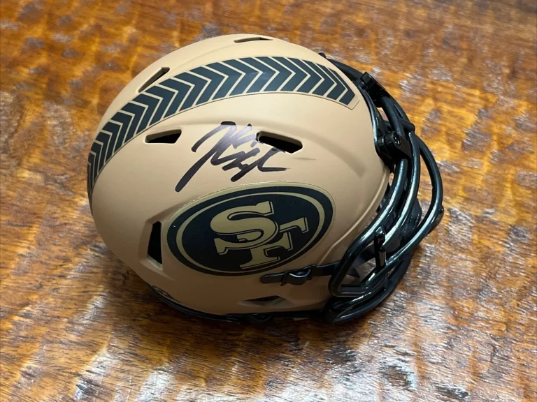 John Lynch Signed 49ers Salute To Service Mini Helmet PSA DNA Autographed