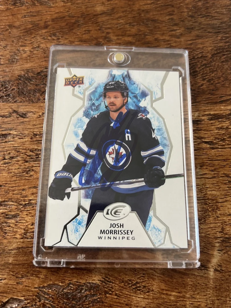 Josh Morrissey IP Signed Upper Deck Ice Card PSA DNA  Autographed Jets