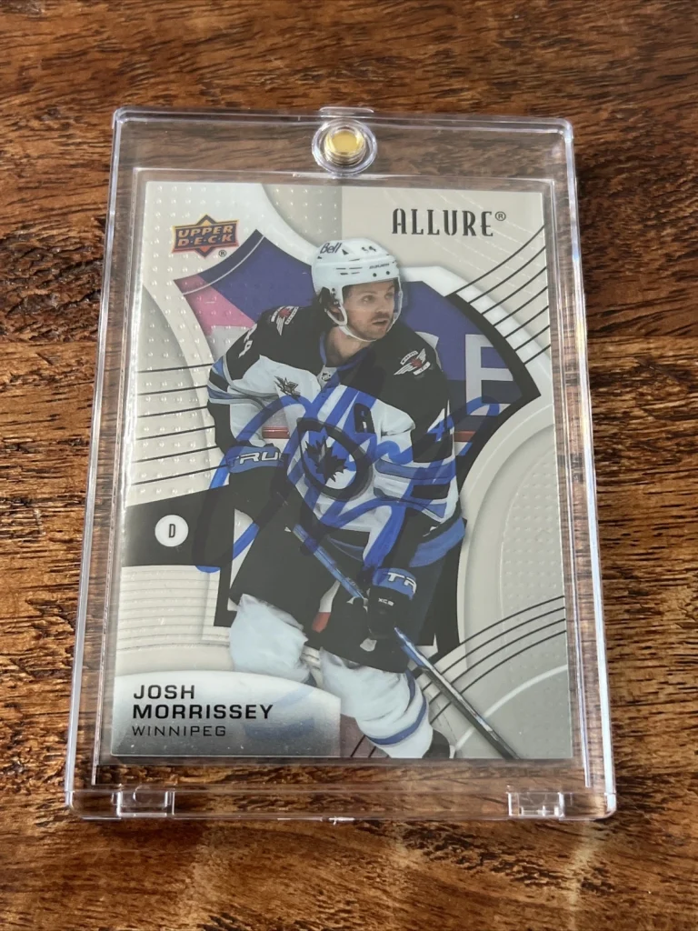 Josh Morrissey IP Signed Upper Deck Allure Card PSA DNA  Autographed Jets