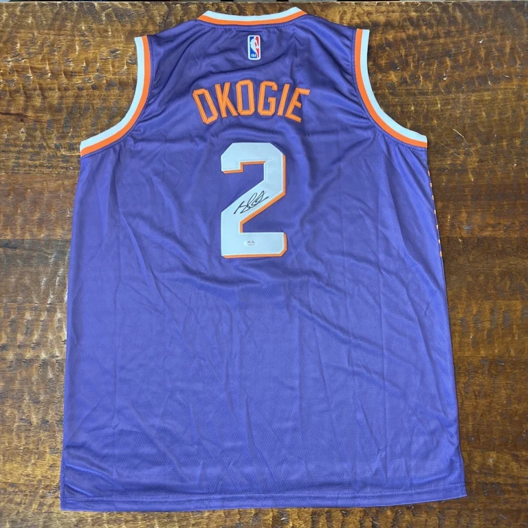Josh Okogie Signed Phoenix Suns Jersey PSA DNA  Autographed