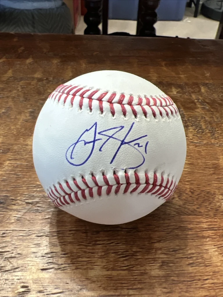 Gavin Stone Signed  Major League Baseball JSA Coa Dodgers Autographed