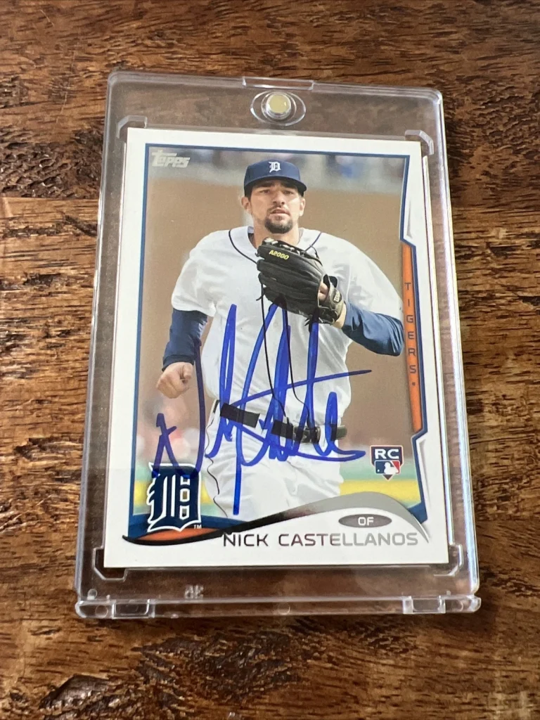 Nick Castellanos IP Signed Topps Rookie Card Psa Dna Autographed Tigers