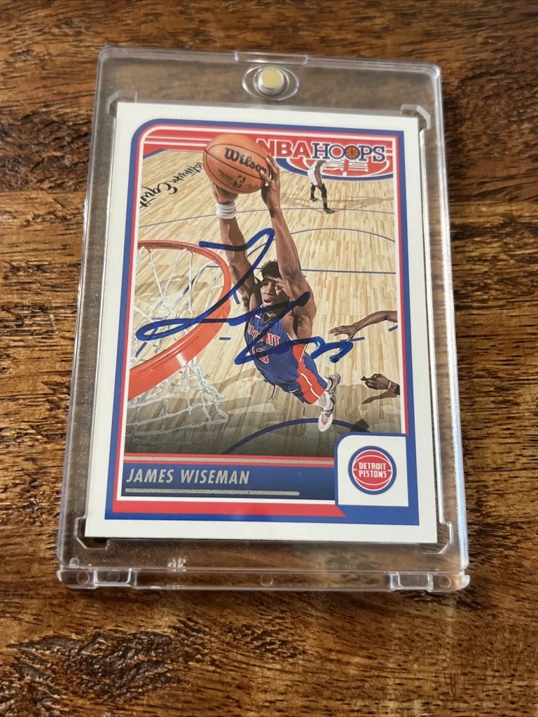 James Wiseman IP Signed NBA Hoops Card Psa Dna Autographed Pistons