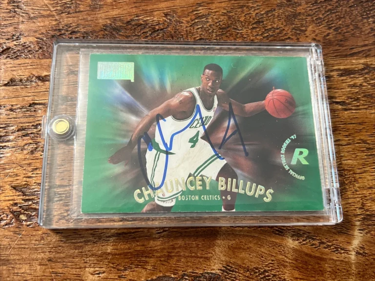 Chauncey Billups IP Signed Skybox Rookie Card Psa Dna Autographed Celtics