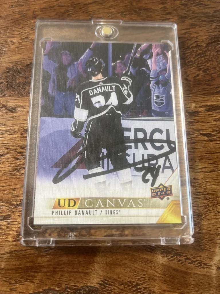 Phillip Danault IP Signed Upper Deck Canvas Card PSA DNA  Autographed Kings