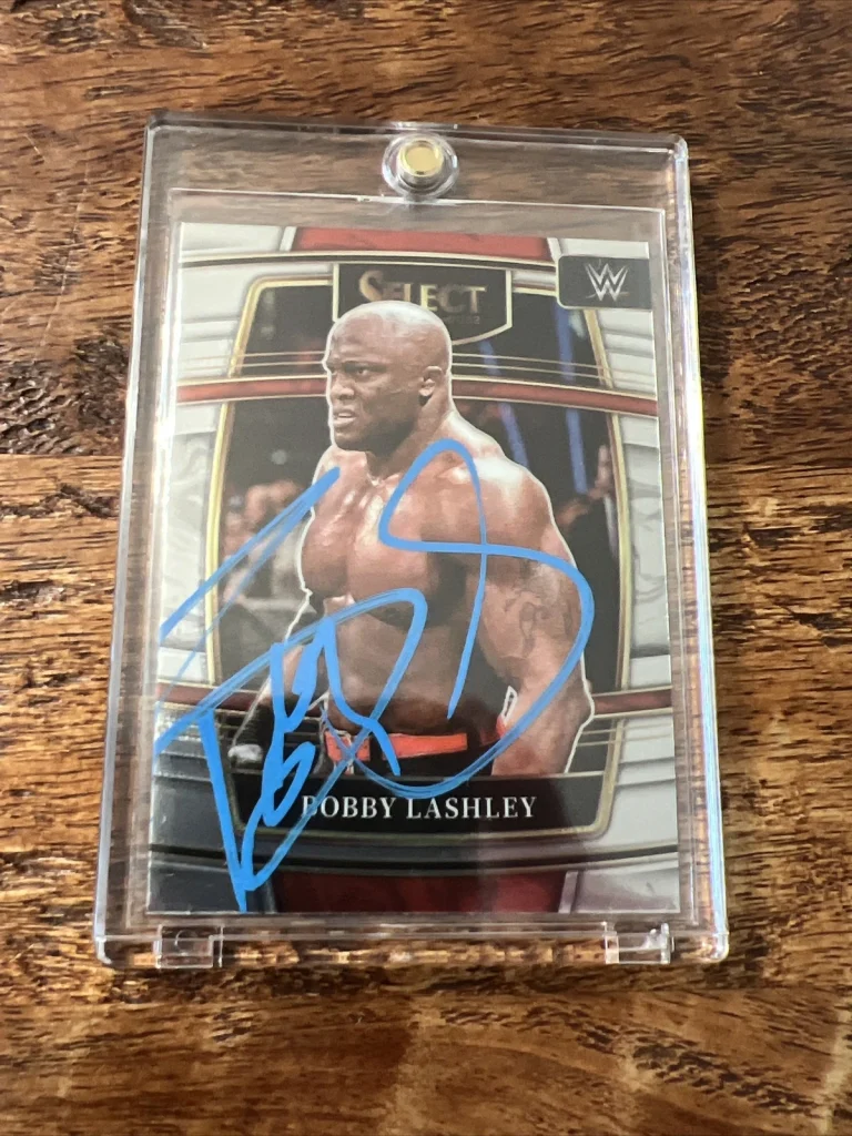 Bobby Lashley IP Signed Panini Select Card Psa Dna Autographed WWE