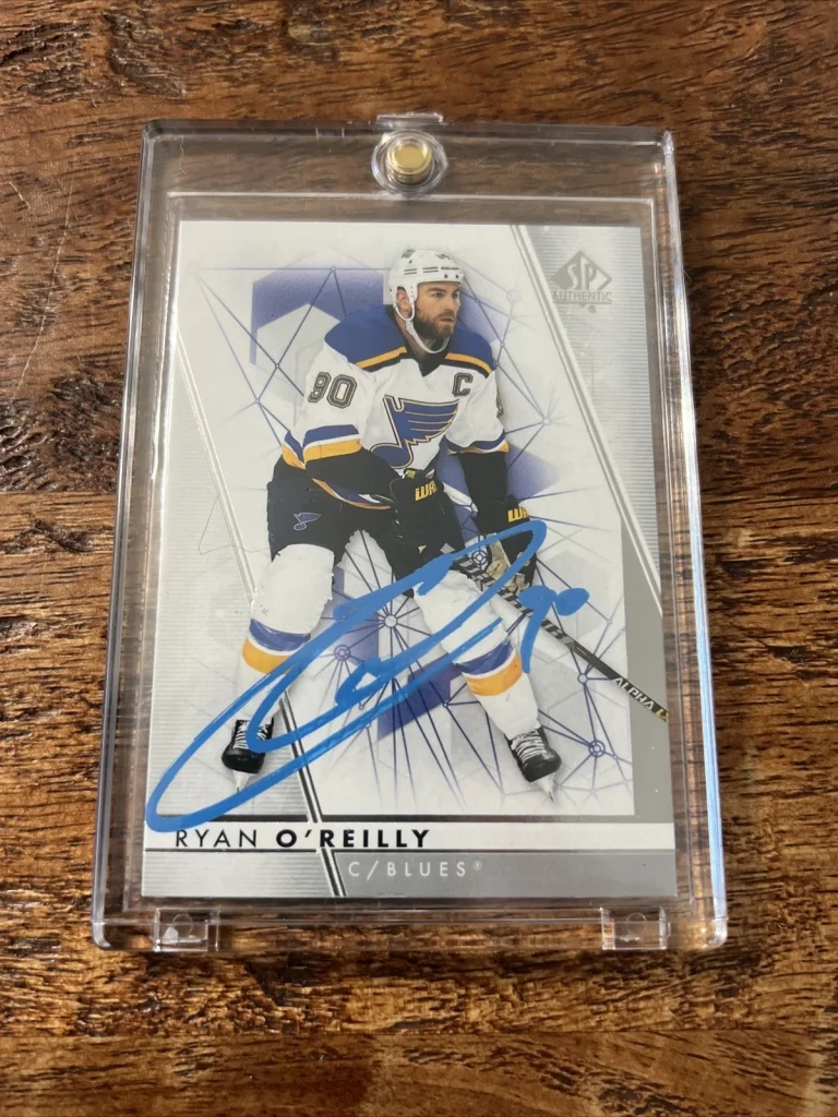 Ryan O'Reilly IP Signed Upper Deck SP Authentic Card PSA DNA Autographed Blues
