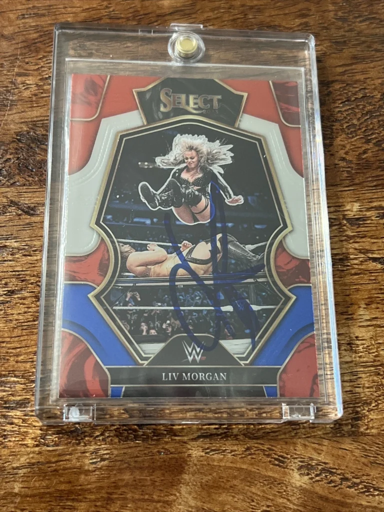 Liv Morgan IP Signed Panini Select Card Psa Dna Autographed WWE