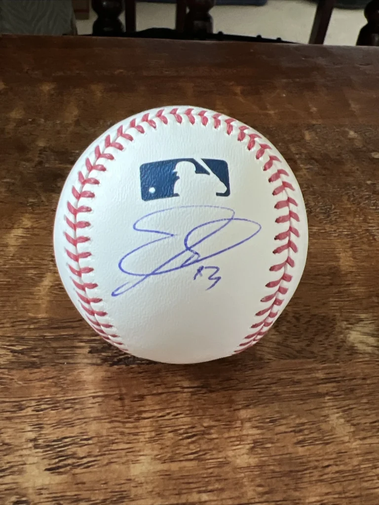 Joc Pederson Signed Major League Baseball JSA Coa Diamondbacks Autographed
