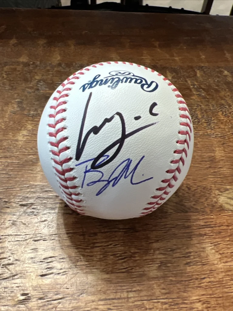 Luis Castillo Bryce Miller Signed Major League Baseball JSA Coa Mariners