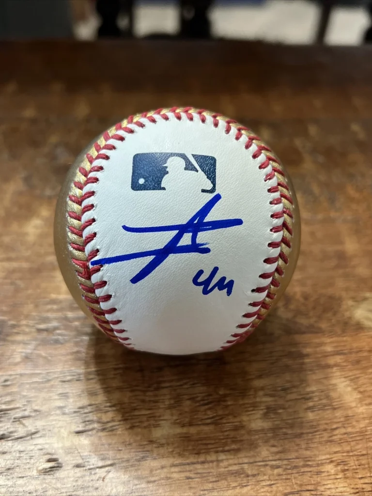 Julio Rodriguez Signed Gold Major League Baseball JSA Coa Mariners Autographed