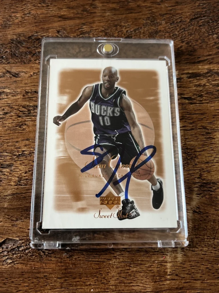 Sam Cassell IP Signed Upper Deck Card Psa Dna Autographed Bucks