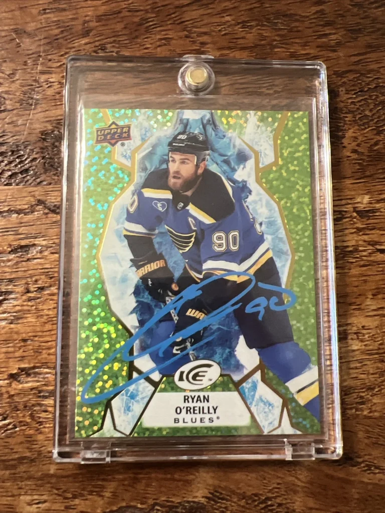 Ryan O'Reilly IP Signed Upper Deck Ice Card PSA DNA Autographed Blues