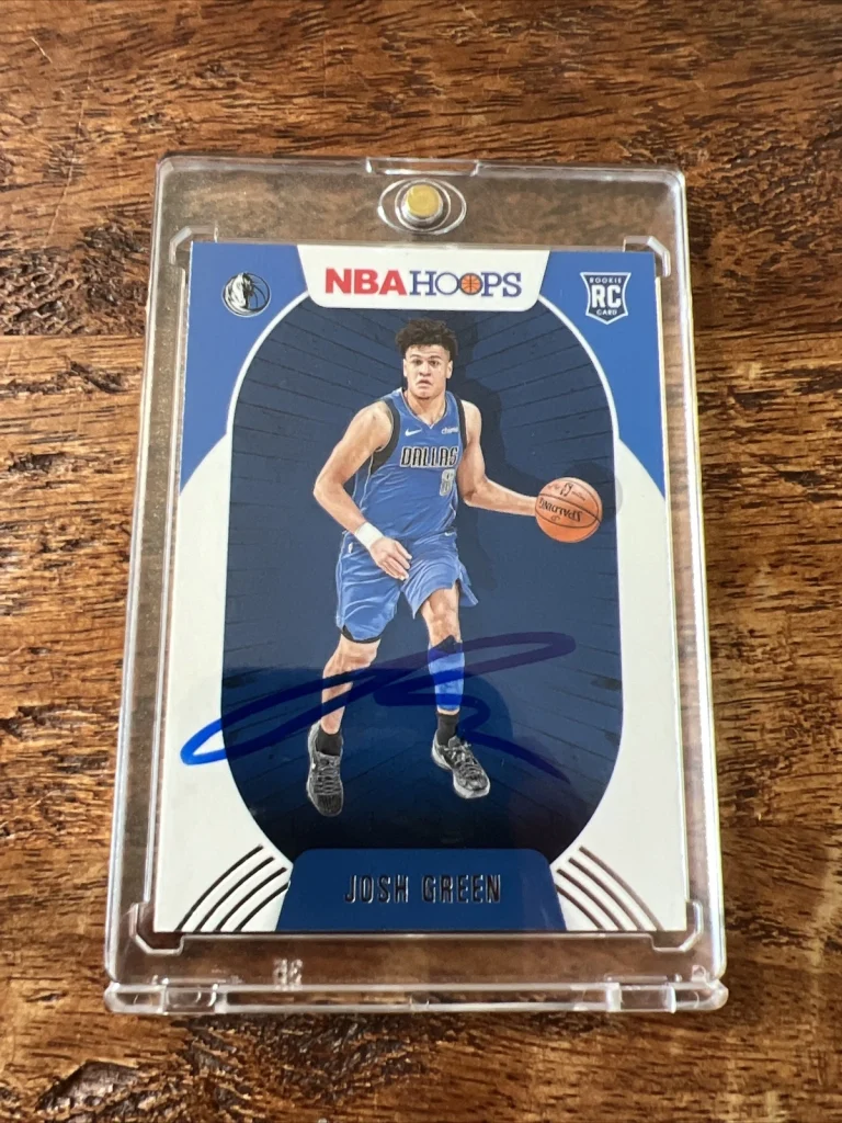 Josh Green IP Signed NBA Hoops Rookie Card Psa Dna Autographed Mavericks