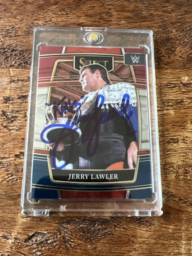Jerry The King Lawler IP Signed Panini Select Card Psa Dna Autographed WWF WWE