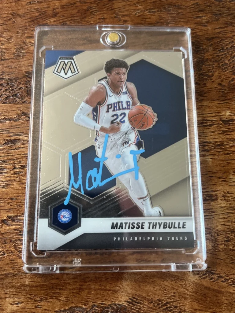 Matisse Thybulle IP Signed Mosaic Card Psa Dna Autographed 76ers