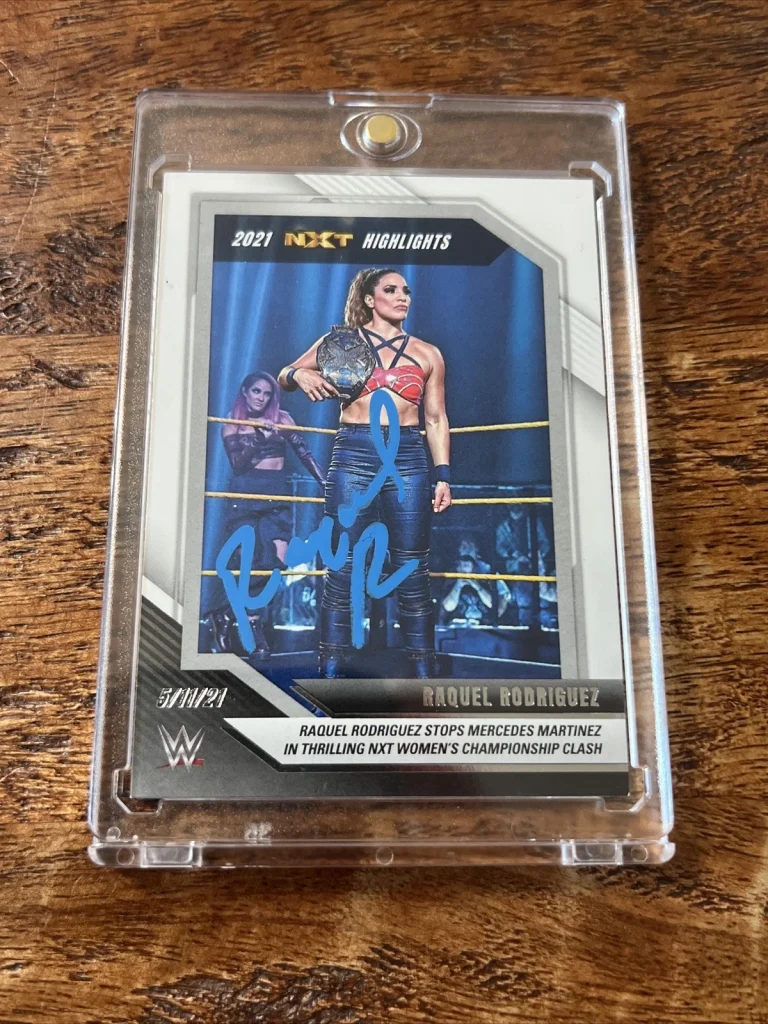 Raquel Rodriguez IP Signed Panini Card Psa Dna Autographed WWE NXT