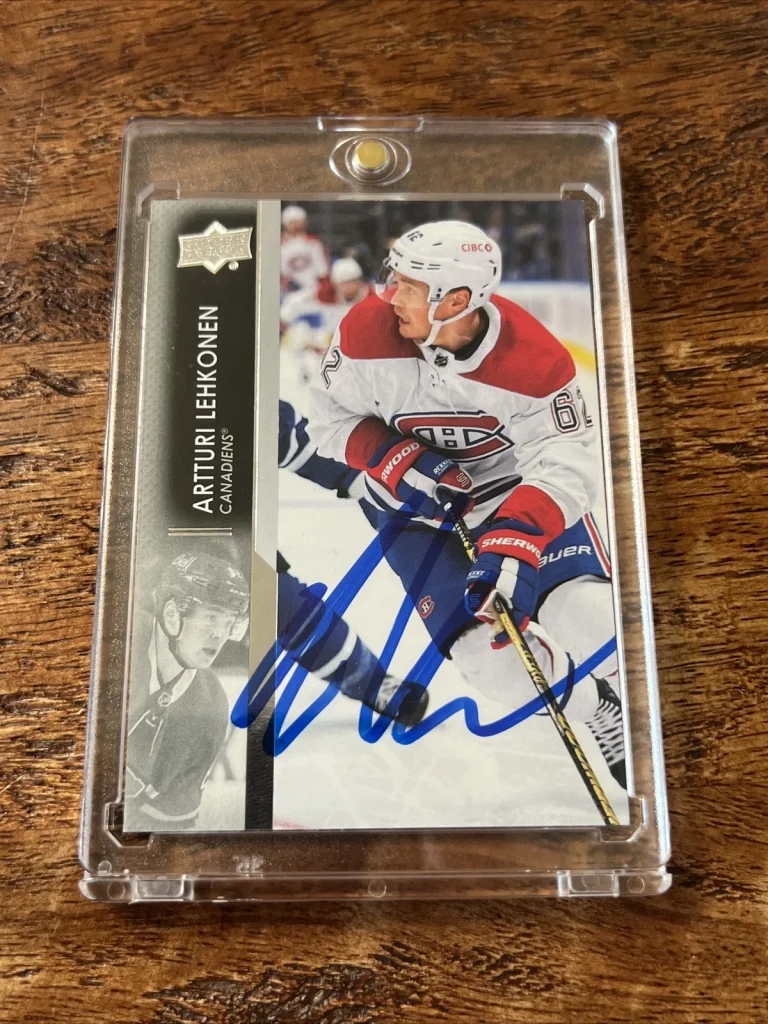Artturi Lehkonen IP Signed Upper Deck Card Psa Dna Canadiens Autographed
