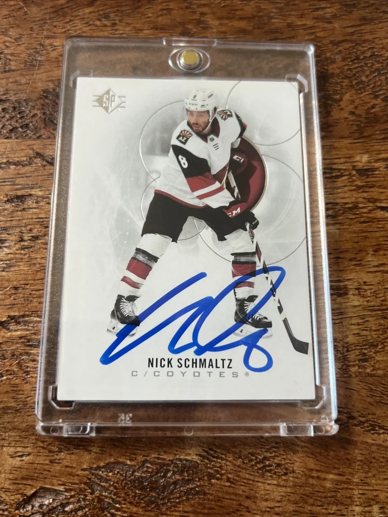 Nick Schmaltz IP Signed Upper Deck SP Card PSA DNA  Autographed Coyotes